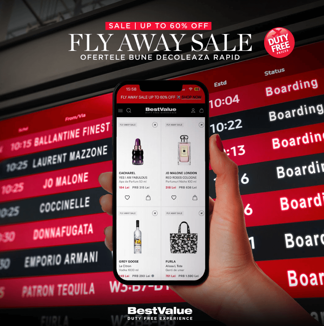 Cod Reducere BestValue | FLY AWAY SALE (up to 60% OFF)