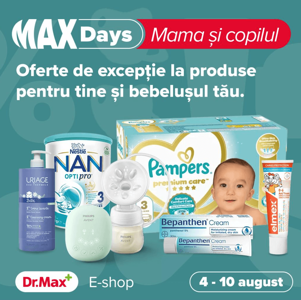 Cod Reducere Dr.Max | Oferte la produsele pentru bebelusi