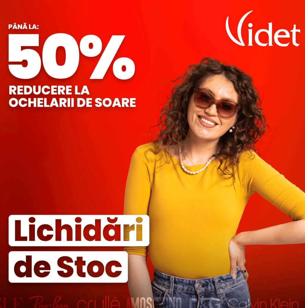 Cod Reducere VVidet | -50% la ochelari de soare