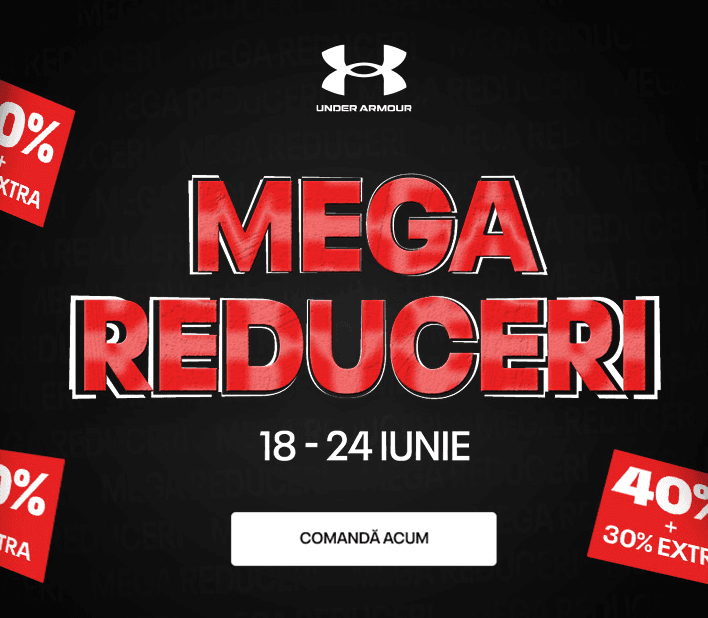 Banner UnderArmour | -50% MEGA REDUCERI