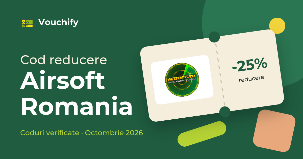 Airsoft Romania - Coduri Reducere și Vouchere Octombrie 2026