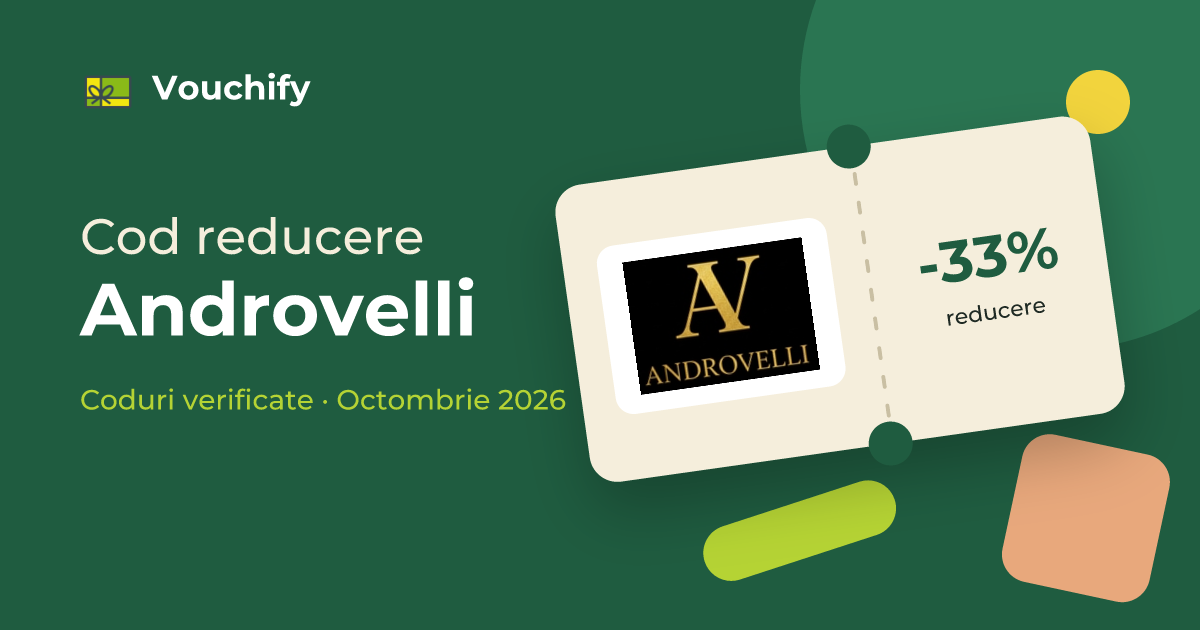 Androvelli - Coduri Reducere și Vouchere Octombrie 2026