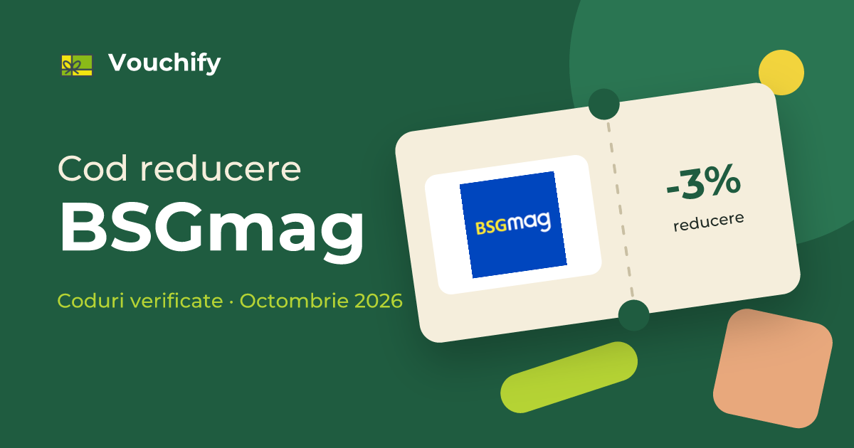 BSGmag - Coduri Reducere și Vouchere Octombrie 2026