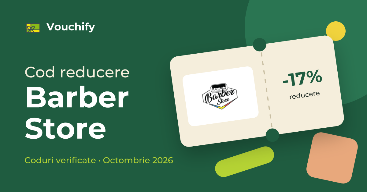 Barber Store - Coduri Reducere și Vouchere Octombrie 2026