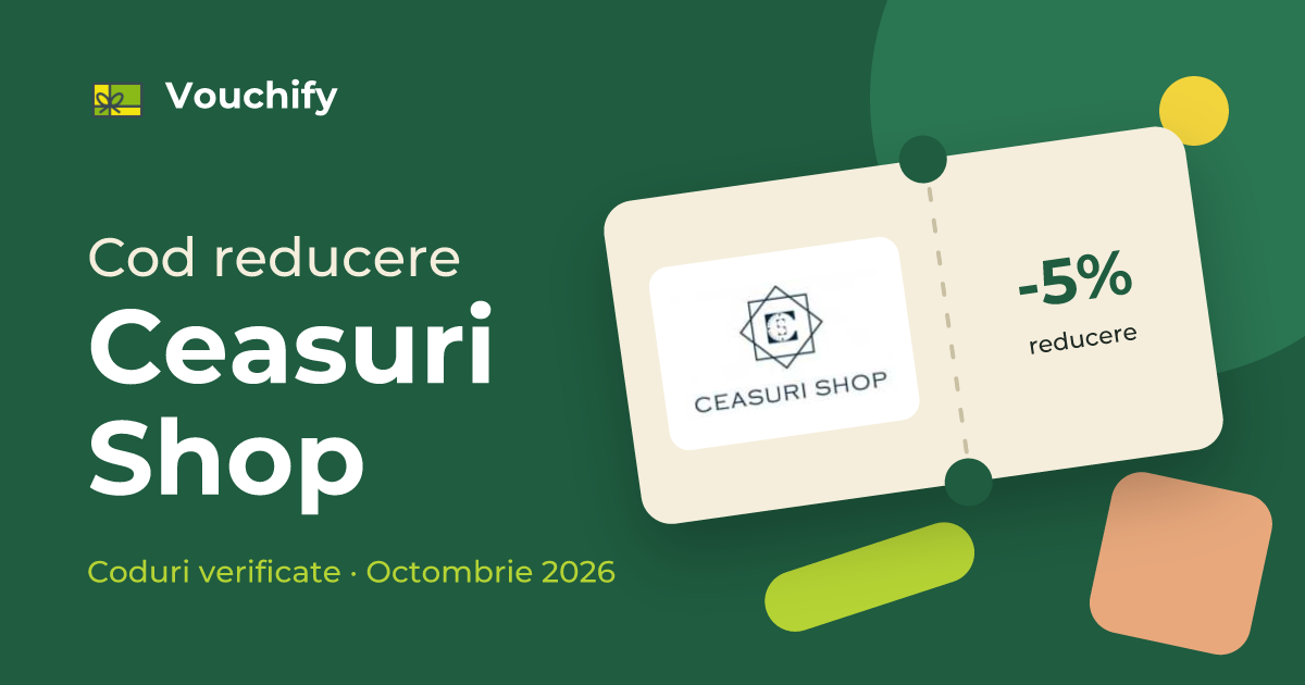 Ceasuri Shop - Coduri Reducere și Vouchere Octombrie 2026