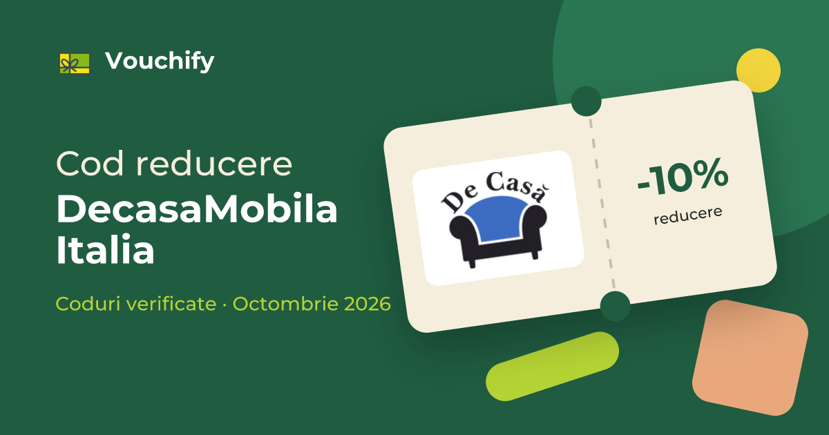 DecasaMobila Italia - Coduri Reducere și Vouchere Octombrie 2026