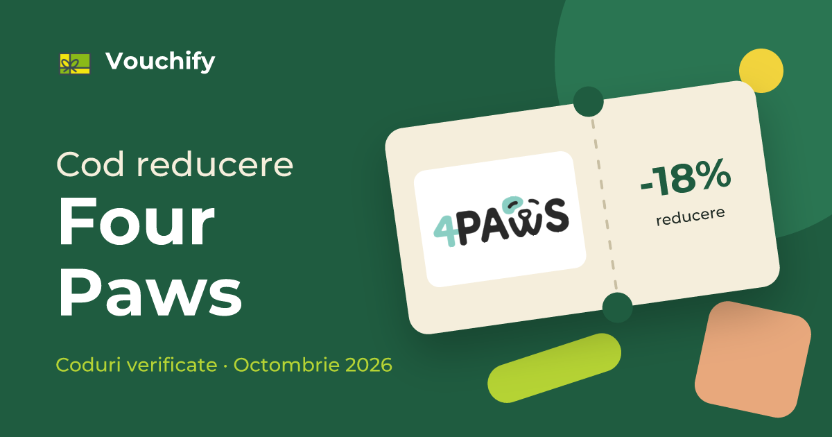 Four Paws - Coduri Reducere și Vouchere Octombrie 2026