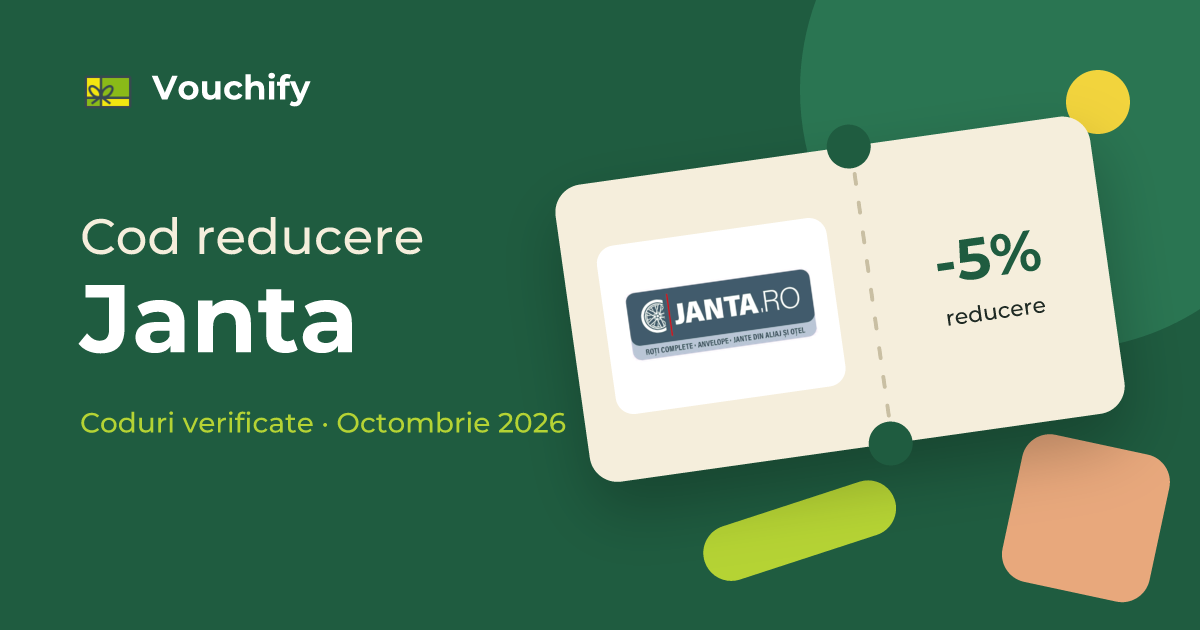 Janta - Coduri Reducere și Vouchere Octombrie 2026