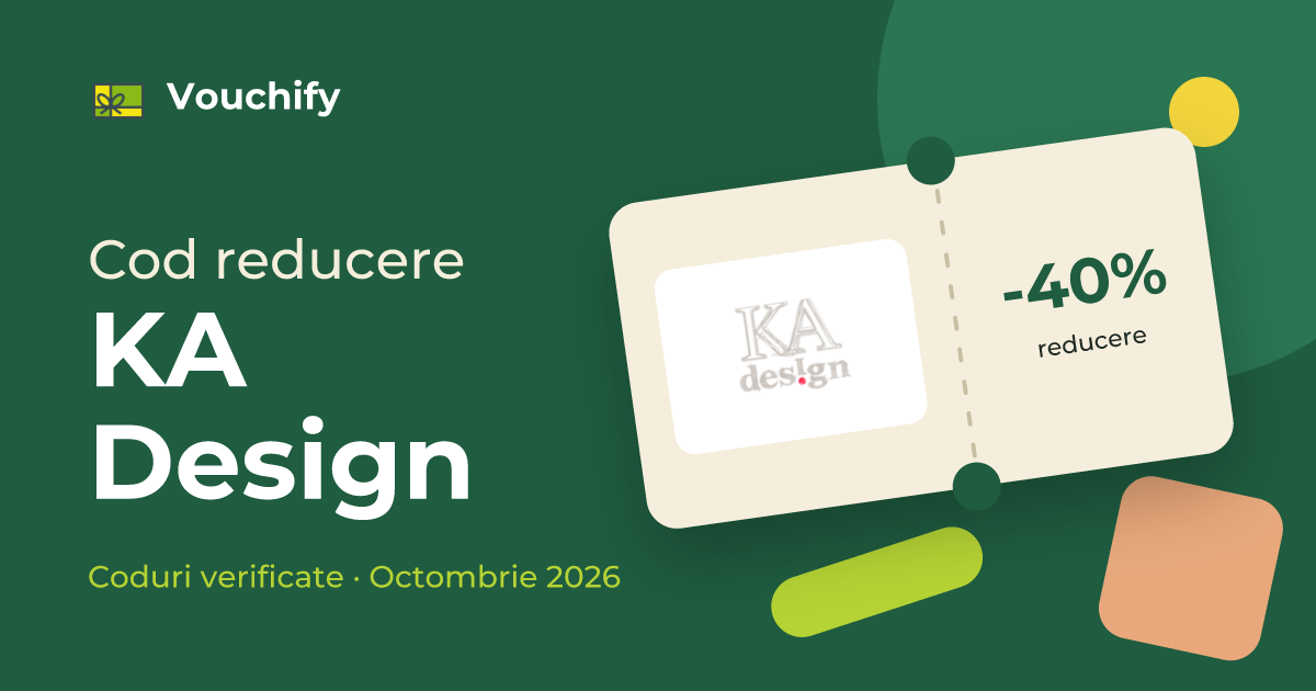 KA Design - Coduri Reducere și Vouchere Octombrie 2026