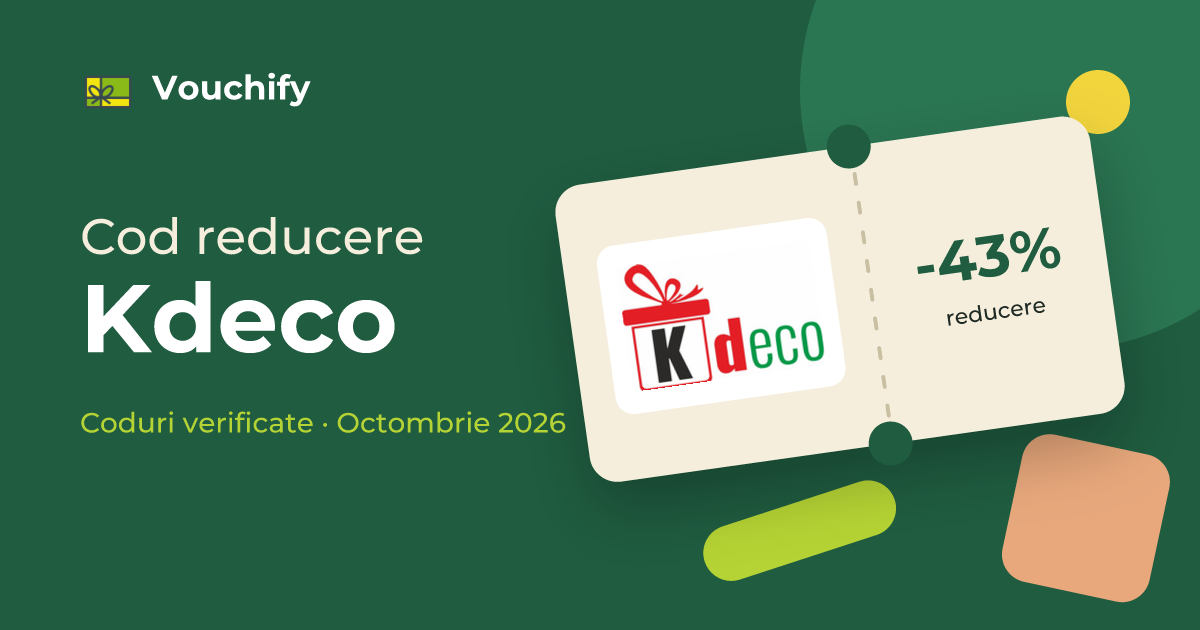 Kdeco - Coduri Reducere și Vouchere Octombrie 2026