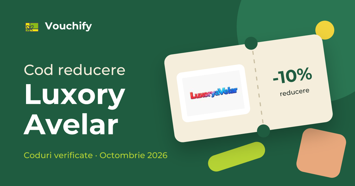 Luxory Avelar - Coduri Reducere și Vouchere Octombrie 2026