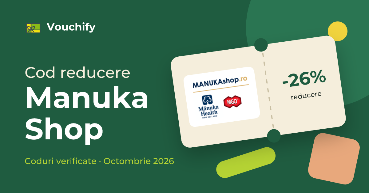 Manuka Shop - Coduri Reducere și Vouchere Octombrie 2026