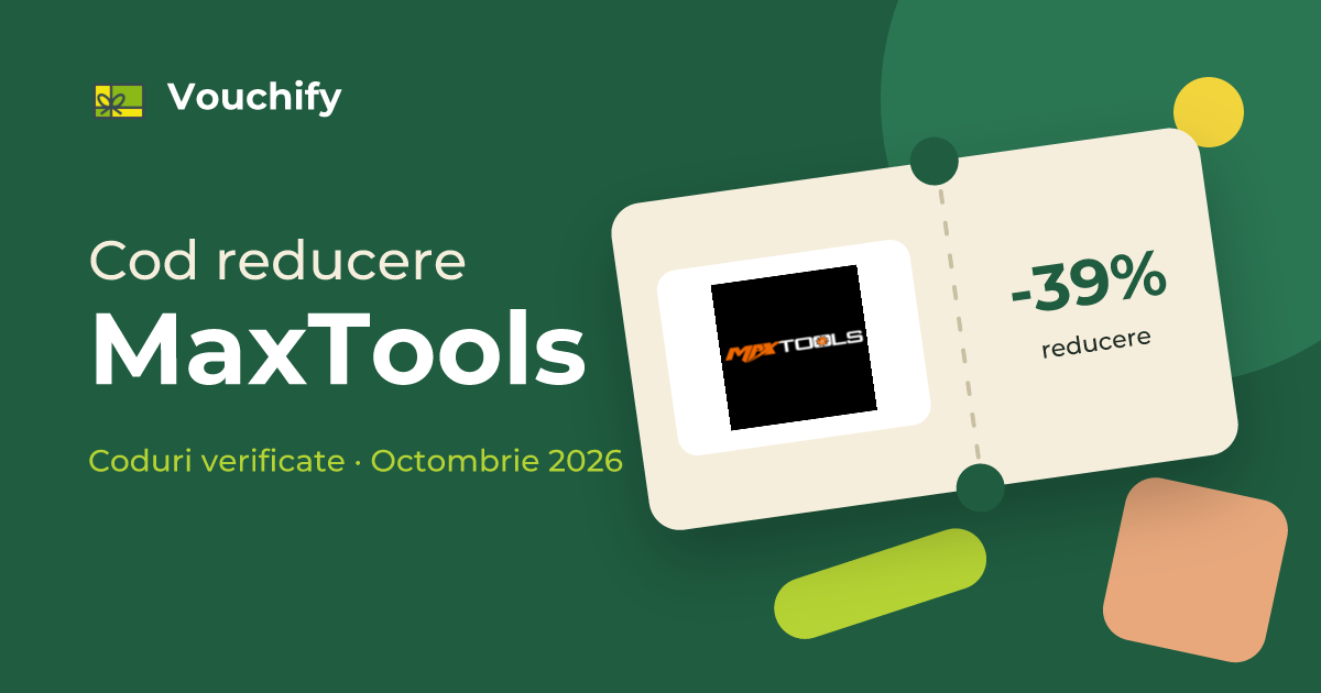 MaxTools - Coduri Reducere și Vouchere Octombrie 2026