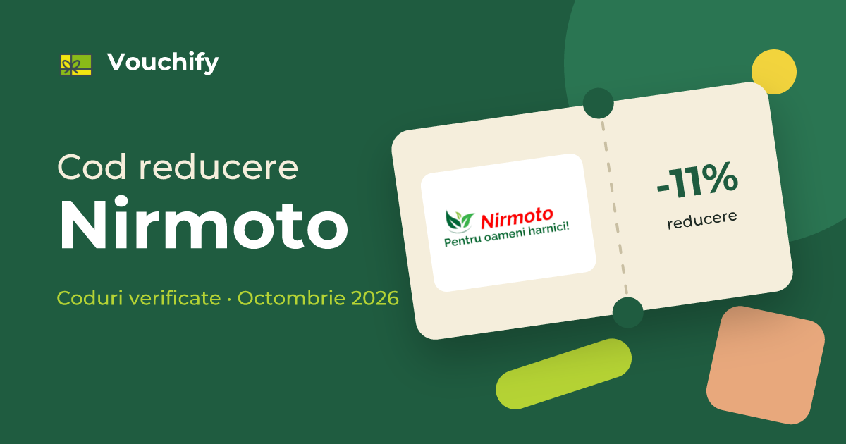 Nirmoto - Coduri Reducere și Vouchere Octombrie 2026