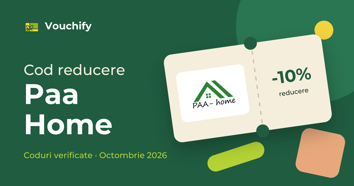 Paa Home - Coduri Reducere și Vouchere Octombrie 2026