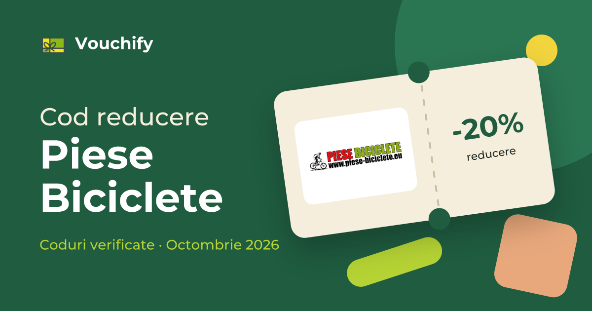 Piese Biciclete - Coduri Reducere și Vouchere Octombrie 2026
