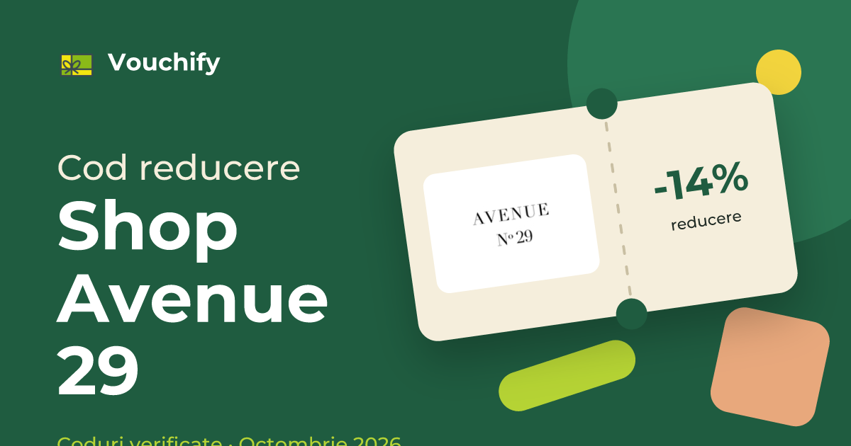 Shop Avenue 29 - Coduri Reducere și Vouchere Octombrie 2026