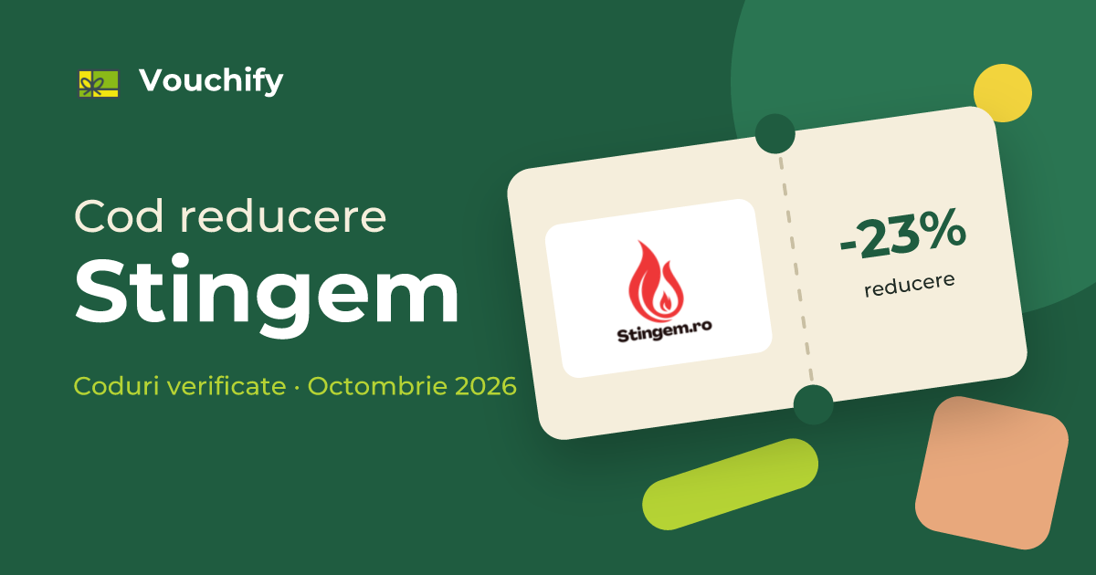 Stingem - Coduri Reducere și Vouchere Octombrie 2026