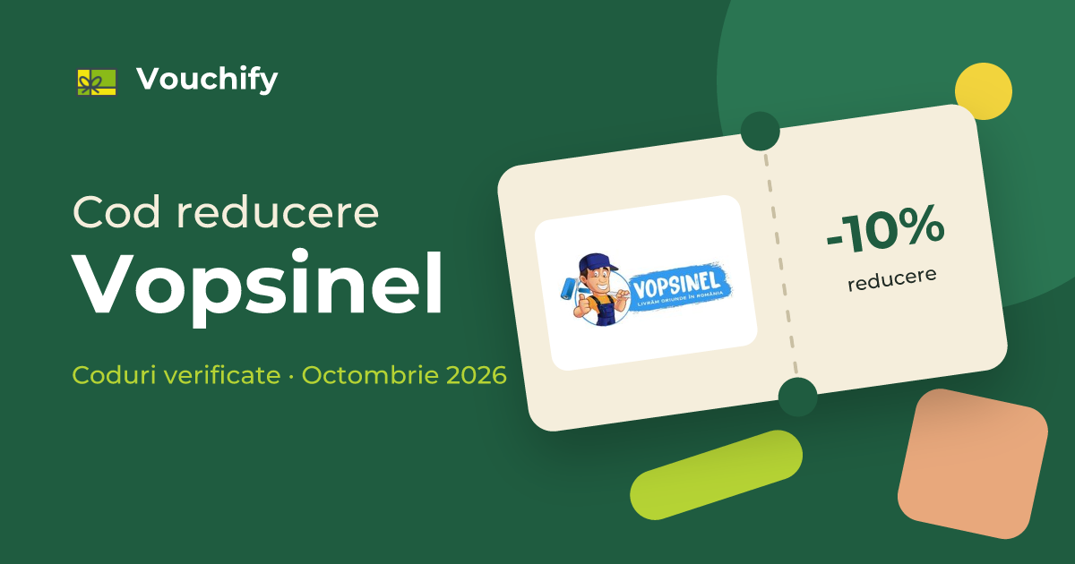 Vopsinel - Coduri Reducere și Vouchere Octombrie 2026